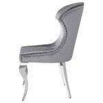 CHEYANNE UPHOLSTERED DINING SIDE CHAIR GREY (SET OF 2) - Image 6