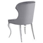 CHEYANNE UPHOLSTERED DINING SIDE CHAIR GREY (SET OF 2) - Image 7