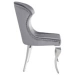 CHEYANNE UPHOLSTERED DINING SIDE CHAIR GREY (SET OF 2) - Image 9