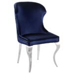CHEYANNE UPHOLSTERED DINING SIDE CHAIR INK BLUE (SET OF 2) - Image 3