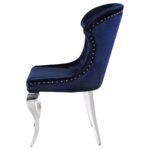 CHEYANNE UPHOLSTERED DINING SIDE CHAIR INK BLUE (SET OF 2) - Image 6