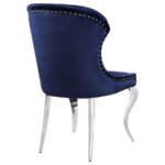 CHEYANNE UPHOLSTERED DINING SIDE CHAIR INK BLUE (SET OF 2) - Image 8