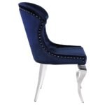 CHEYANNE UPHOLSTERED DINING SIDE CHAIR INK BLUE (SET OF 2) - Image 9