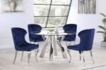 CHEYANNE UPHOLSTERED DINING SIDE CHAIR INK BLUE (SET OF 2) - Image 12