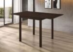 KELSO RECTANGULAR 52-INCH EXTENSION DINING TABLE CAPPUCCINO - Image 2