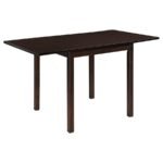 KELSO RECTANGULAR 52-INCH EXTENSION DINING TABLE CAPPUCCINO