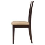 KELSO LATTICE BACK DINING SIDE CHAIR CAPPUCCINO (SET OF 2) - Image 5