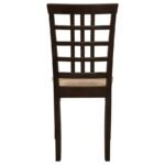 KELSO LATTICE BACK DINING SIDE CHAIR CAPPUCCINO (SET OF 2) - Image 7