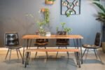 SHERMAN 71-INCH LIVE EDGE DINING TABLE NATURAL ACACIA - Image 7