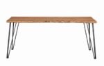 SHERMAN 71-INCH LIVE EDGE DINING TABLE NATURAL ACACIA - Image 3