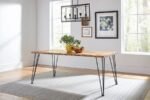 SHERMAN 71-INCH LIVE EDGE DINING TABLE NATURAL ACACIA - Image 2
