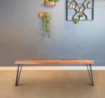 SHERMAN WOOD DINING BENCH NATURAL ACACIA - Image 2