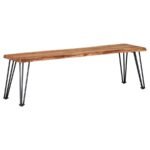 SHERMAN WOOD DINING BENCH NATURAL ACACIA