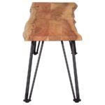 SHERMAN WOOD DINING BENCH NATURAL ACACIA - Image 5