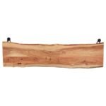 SHERMAN WOOD DINING BENCH NATURAL ACACIA - Image 6
