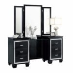 1916BK-15* Vanity Dresser with Mirror