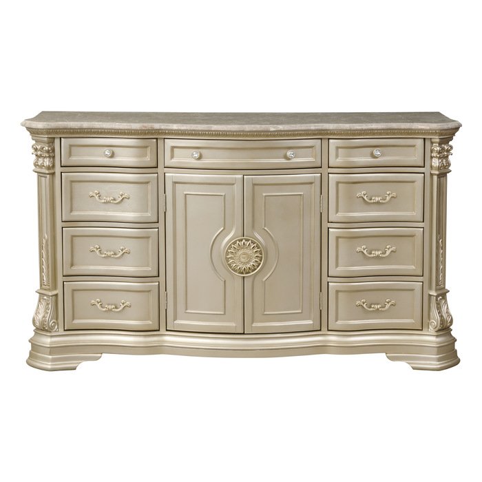 1919NC5_noBG_front__l.jpg 1919NC-5 Dresser, Marble Top - Image 1