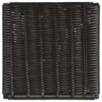 DACY FAUX RATTAN METAL DINING SIDE CHAIR BROWN (SET OF 2) - Image 10