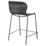 MCKINLEY FAUX RATTAN METAL COUNTER CHAIR BROWN (SET OF 2) - Image 8