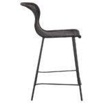 MCKINLEY FAUX RATTAN METAL COUNTER CHAIR BROWN (SET OF 2) - Image 9