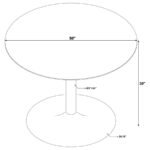 KELLA 5-PIECE ROUND MARBLE TOP DINING SET WHITE AND GOLD - Image 9