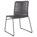JEROME WOVEN ROPE STACKABLE SIDE CHAIR CHARCOAL (SET OF 2) - Image 7