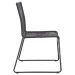 JEROME WOVEN ROPE STACKABLE SIDE CHAIR CHARCOAL (SET OF 2) - Image 9