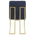 CISCO VELVET UPHOLSTERED DINING SIDE CHAIR GOLD (SET OF 2) - Image 8