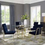 CISCO VELVET UPHOLSTERED DINING SIDE CHAIR GOLD (SET OF 2) - Image 13