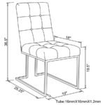CISCO VELVET UPHOLSTERED DINING SIDE CHAIR CHROME (SET OF 2) - Image 10
