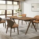 RANDOLPH 5-PIECE RECTANGULAR DINING TABLE SHEESHAM AND BROWN