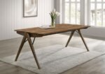 RANDOLPH 79-INCH RECTNAGULAR DINING TABLE SHEESHAM AND BROWN - Image 2