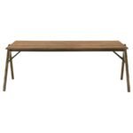 RANDOLPH 79-INCH RECTNAGULAR DINING TABLE SHEESHAM AND BROWN - Image 3