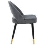 LINDSEY UPHOLSTERED DINING SIDE CHAIR GREY (SET OF 2) - Image 10