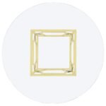 STARLIGHT ROUND 54-INCH GLASS TOP METAL DINING TABLE BRASS - Image 4