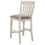SARASOTA WOOD COUNTER CHAIR RUSTIC CREAM (SET OF 2) - Image 6