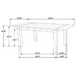 CARDOVA 6-PIECE EXTENSION TABLE DINING SET VINEYARD OAK - Image 17