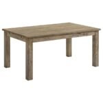 CARDOVA 87-INCH SOLID WOOD EXTENSION DINING TABLE VINEYARD OAK - Image 3