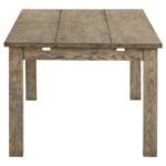 CARDOVA 87-INCH SOLID WOOD EXTENSION DINING TABLE VINEYARD OAK - Image 7