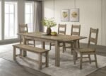 CARDOVA 51-INCH SOLID WOOD DINING BENCH VINEYARD OAK - Image 9