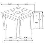 CARDOVA SQUARE COUNTER HEIGHT DINING TABLE VINEYARD OAK - Image 9