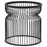 GRANVIA ROUND METAL DINING TABLE BASE GUNMETAL