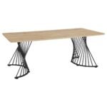 ALTUS 80-INCH COMPOSITE WOOD DINING TABLE NATURAL OAK