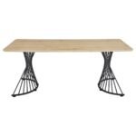 ALTUS 80-INCH COMPOSITE WOOD DINING TABLE NATURAL OAK - Image 3