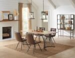 ALTUS 80-INCH COMPOSITE WOOD DINING TABLE NATURAL OAK - Image 10