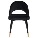 LINDSEY UPHOLSTERED DINING SIDE CHAIR BLACK (SET OF 2) - Image 4