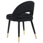 LINDSEY UPHOLSTERED DINING SIDE CHAIR BLACK (SET OF 2) - Image 7