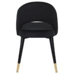 LINDSEY UPHOLSTERED DINING SIDE CHAIR BLACK (SET OF 2) - Image 8