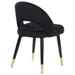 LINDSEY UPHOLSTERED DINING SIDE CHAIR BLACK (SET OF 2) - Image 9