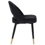 LINDSEY UPHOLSTERED DINING SIDE CHAIR BLACK (SET OF 2) - Image 10